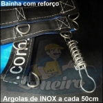 Capa para Piscina Super M: 10,0 x 4,0m PP/PE Cor Azul / Preto 68 molas 68 lonafix 5b